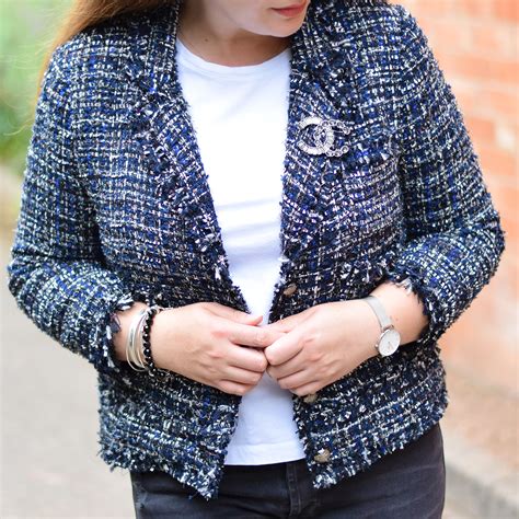 chanel tweed jacket zara